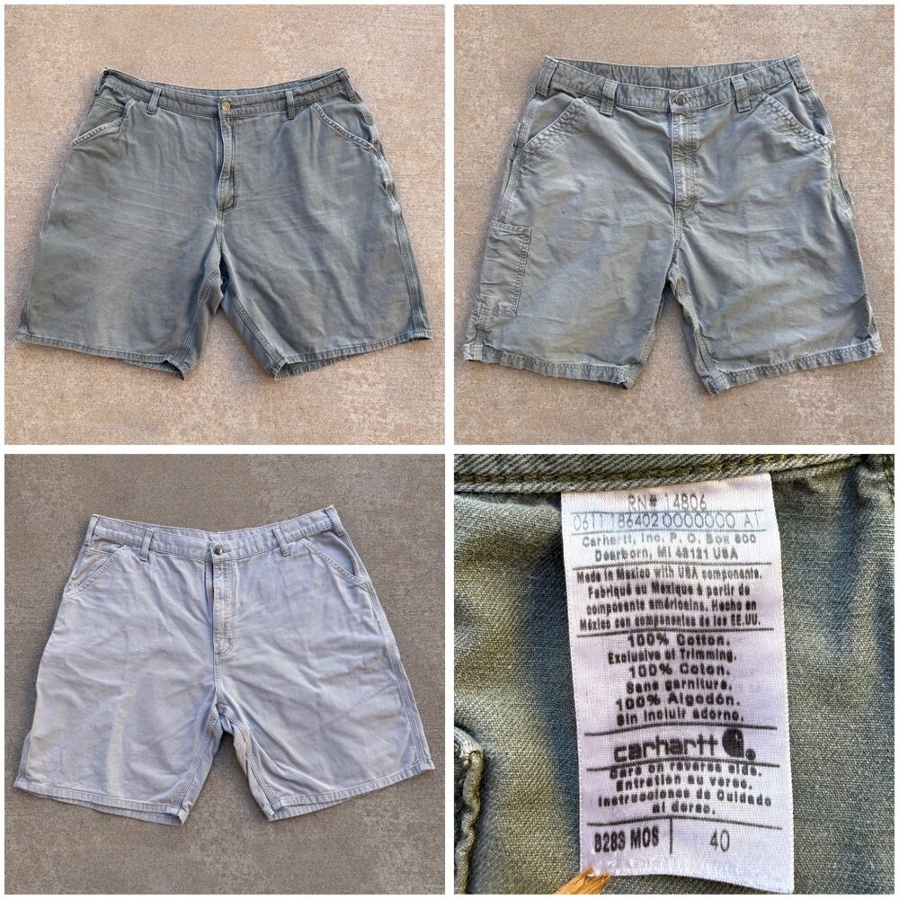 Carhartt Work Shorts Bundle of 3 -Men's Size 40"